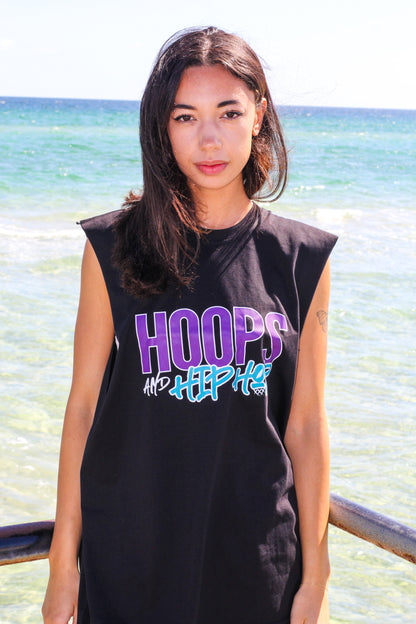 Hoops Oversized Muscle Tee
