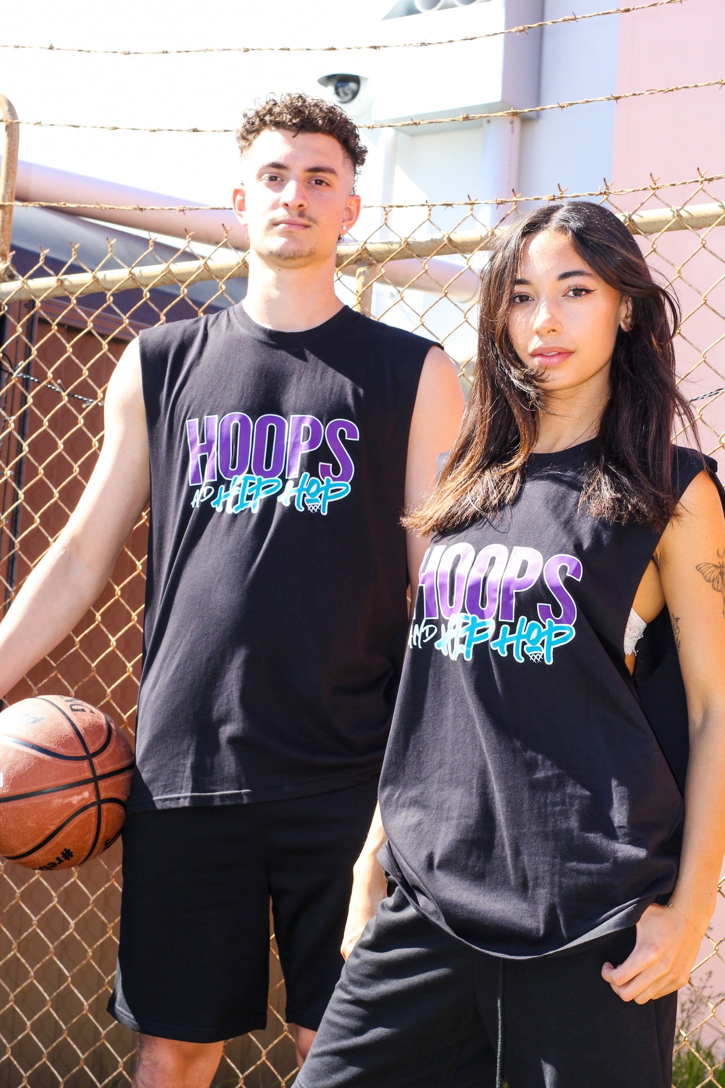 Hoops Oversized Muscle Tee