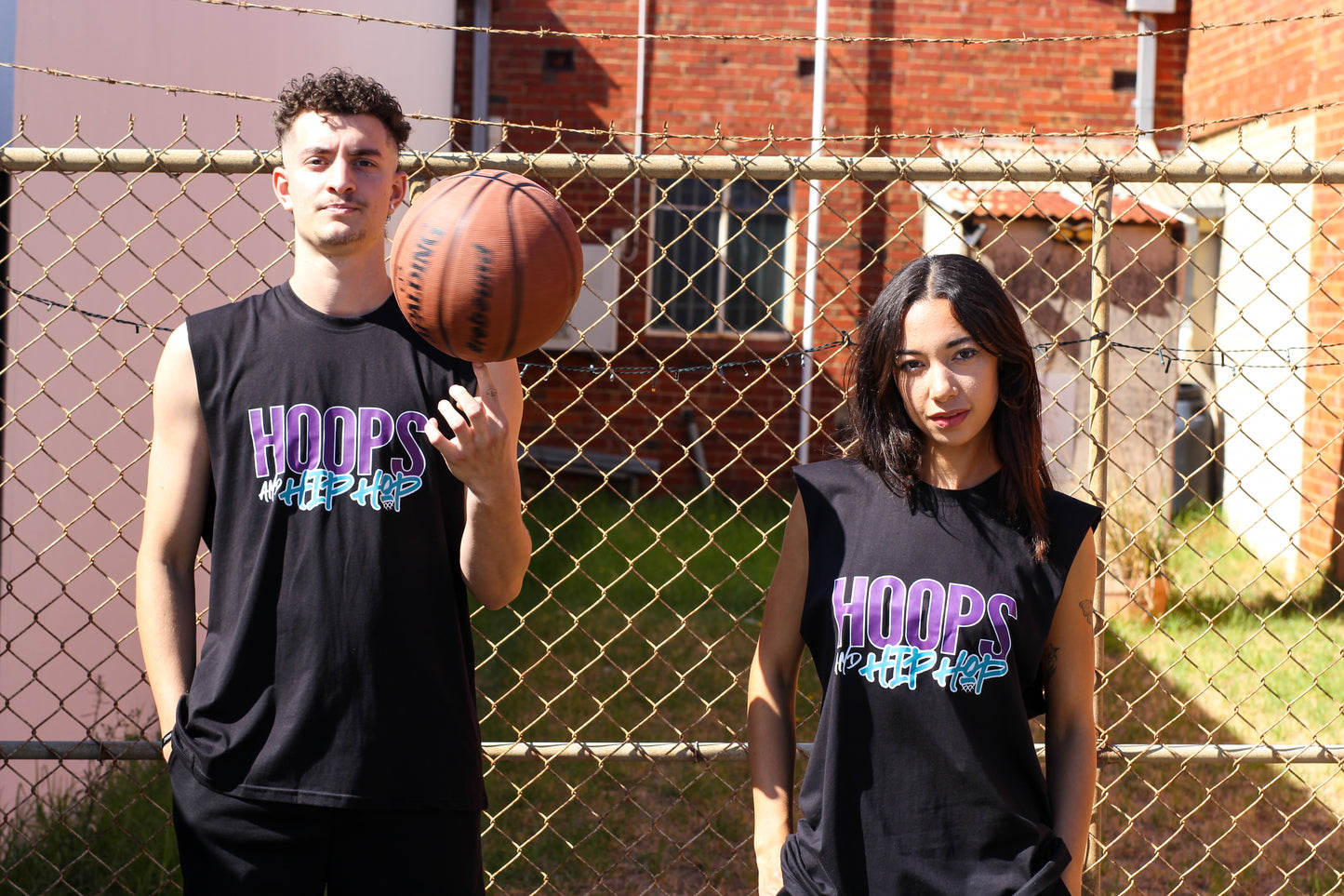 Hoops Oversized Muscle Tee